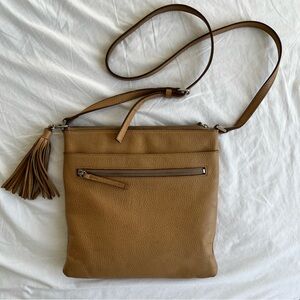 Tan Leather Crossbody Bag